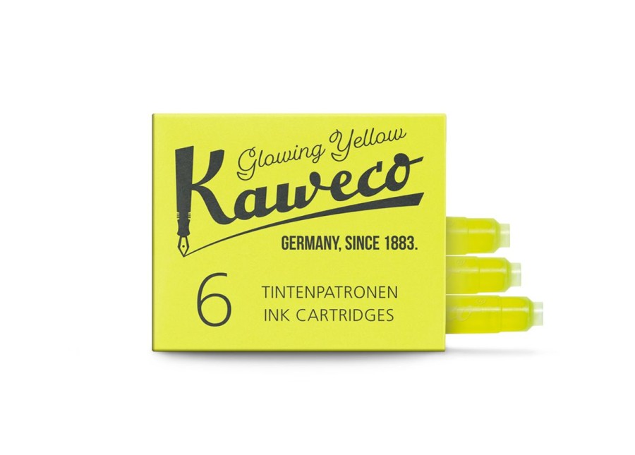 Accessories Kaweco | Kaweco Ink Cartridges 6 Pieces Glowing Yellow