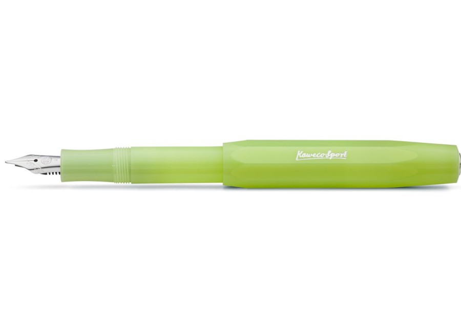 Pens Kaweco | Kaweco Frosted Sport Fountain Pen Fine Lime