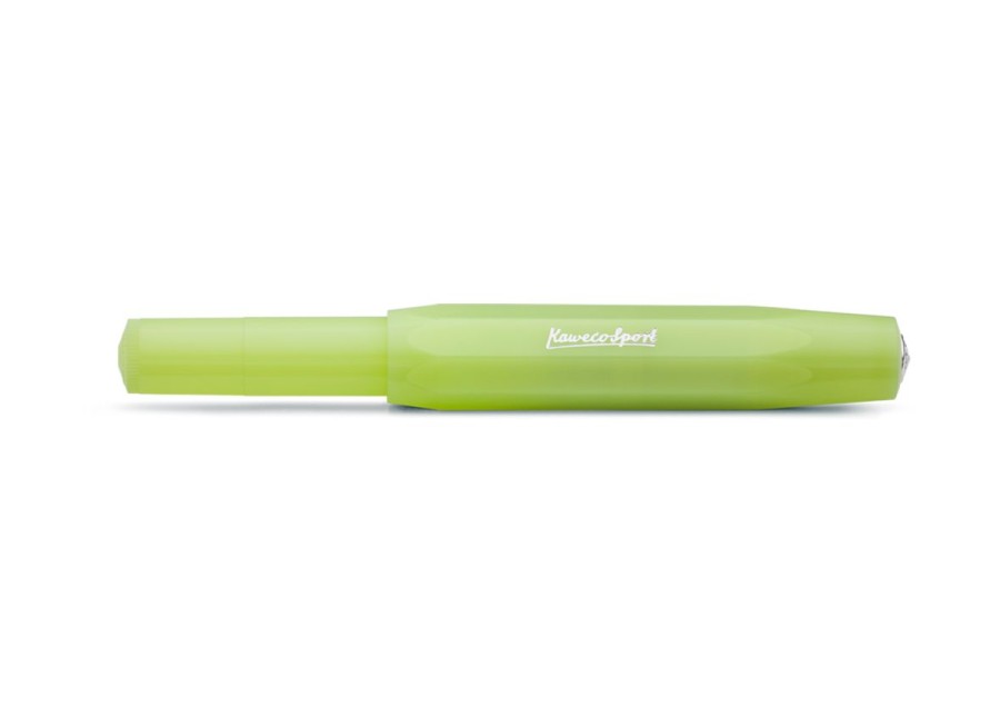 Pens Kaweco | Kaweco Frosted Sport Fountain Pen Fine Lime