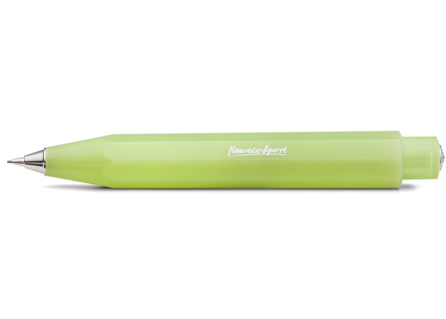 Pens Kaweco | Kaweco Frosted Sport Mechanical Pencil Fine Lime 0.7 Mm