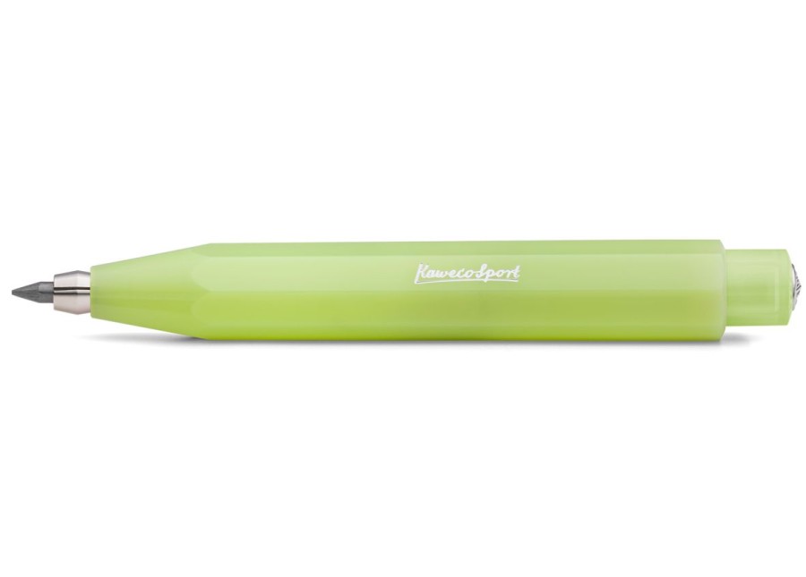 Pens Kaweco | Kaweco Frosted Sport Clutch Pencil Fine Lime 3.2 Mm