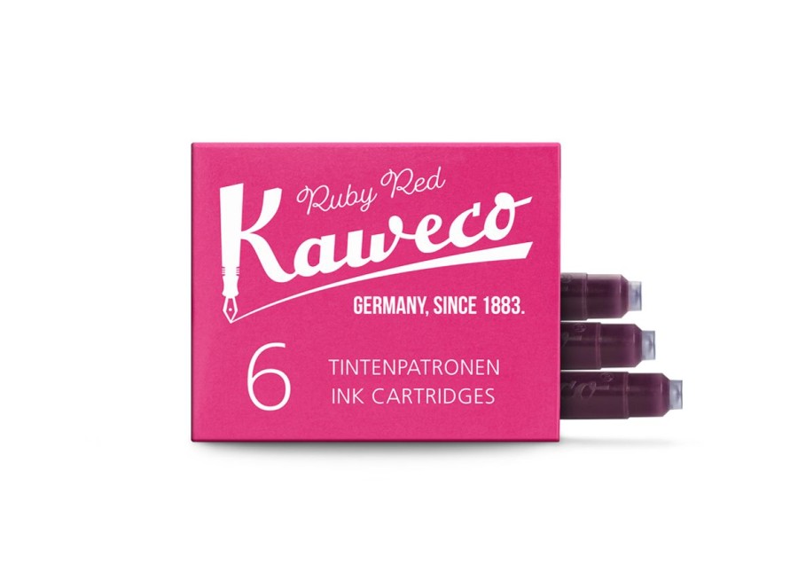 Accessories Kaweco | Kaweco Ink Cartridges 6-Pack Ruby Red