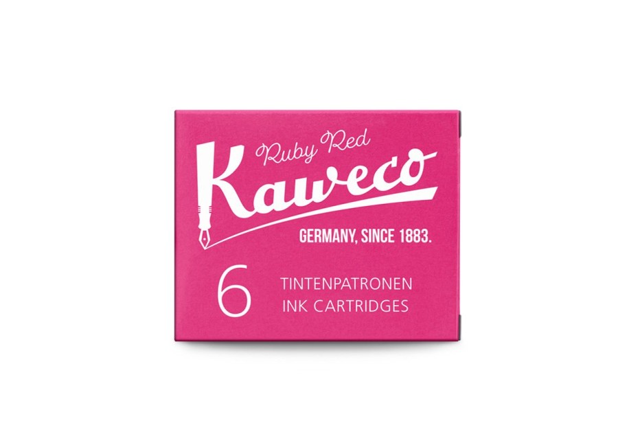 Accessories Kaweco | Kaweco Ink Cartridges 6-Pack Ruby Red