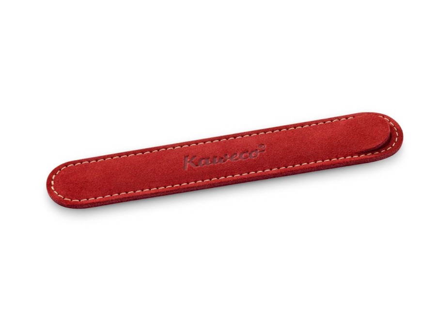 Accessories Kaweco | Kaweco Eco 1 Pen Pouch Velours Red For Special