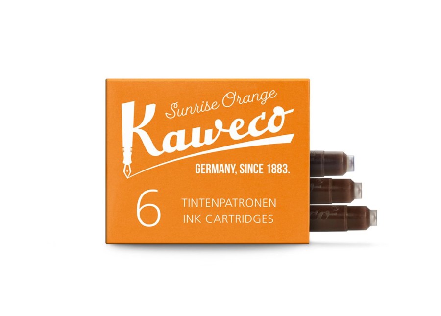 Accessories Kaweco | Kaweco Ink Cartridges 6-Pack Sunrise Orange