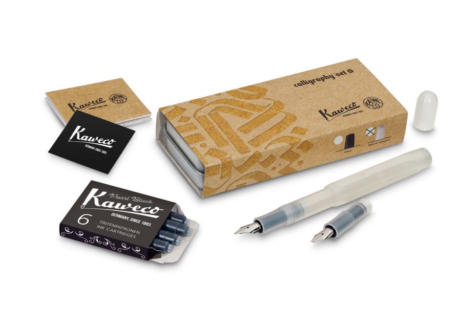 Pens Kaweco | Kaweco Calligraphy Sport Set "S" Natural Coconut