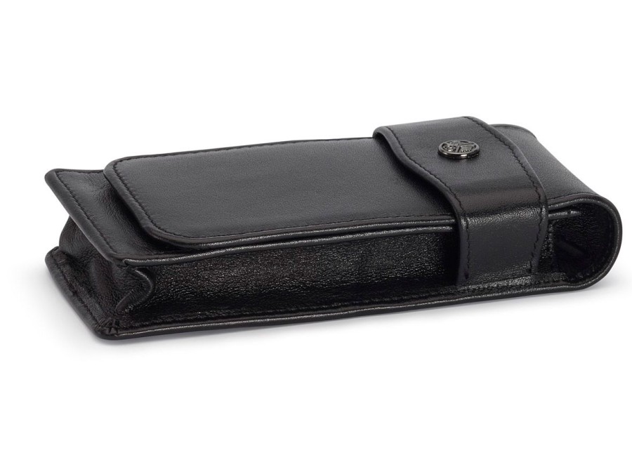 Accessories Kaweco | Kaweco 3-Pen Flap Pouch Black Long