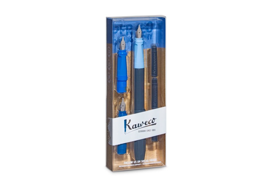 Pens Kaweco | Kaweco Perkeo Calligraphy Set Blue