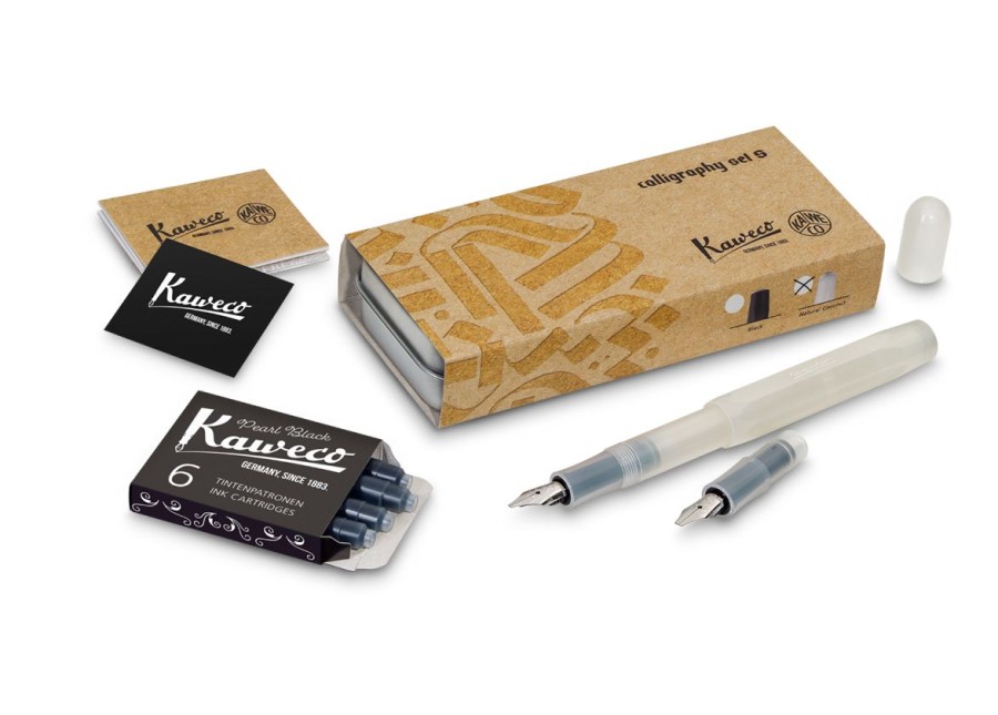 Pens Kaweco | Kaweco Calligraphy Sport Set "S" Natural Coconut