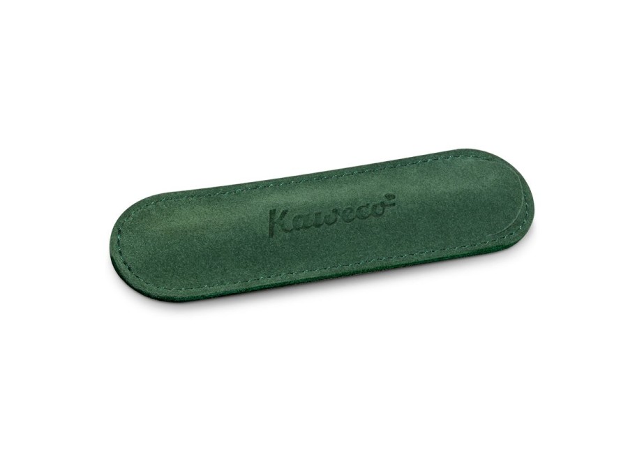 Accessories Kaweco | Kaweco Eco 1 Pen Pouch Velour Green For Sport