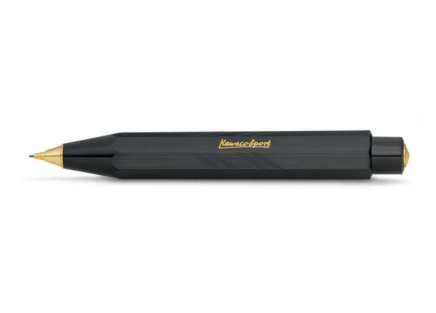 Pens Kaweco | Kaweco Classic Sport Guilloche Mechanical Pencil 0.7 Mm Black