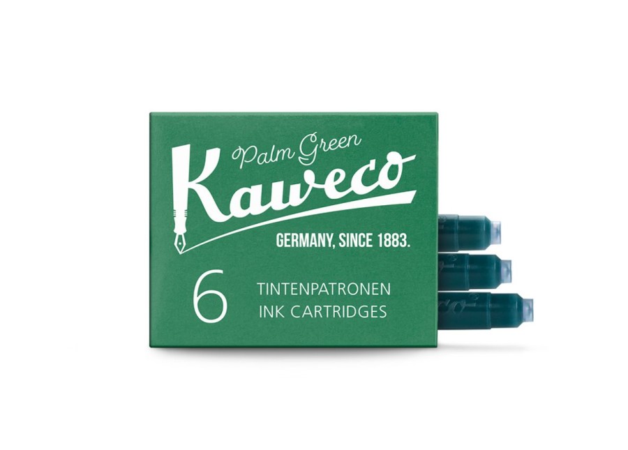 Accessories Kaweco | Kaweco Ink Cartridges 6-Pack Palm Green