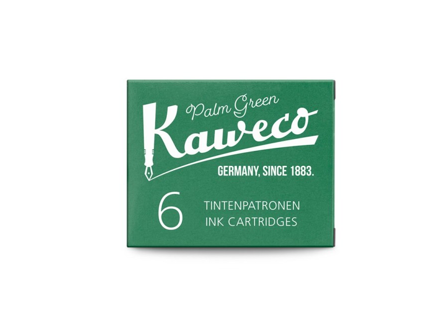 Accessories Kaweco | Kaweco Ink Cartridges 6-Pack Palm Green