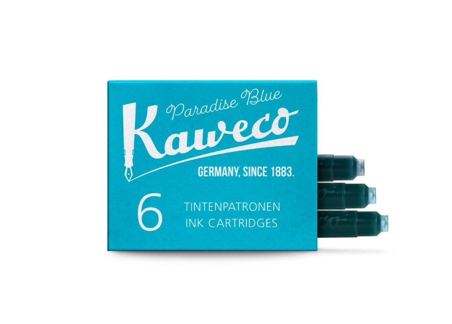 Accessories Kaweco | Kaweco Ink Cartridges 6-Pack Paradise Blue