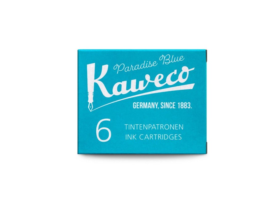 Accessories Kaweco | Kaweco Ink Cartridges 6-Pack Paradise Blue